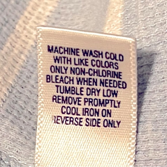 Men’s Express baby blue shirt with white stripes. - Picture 7 of 7